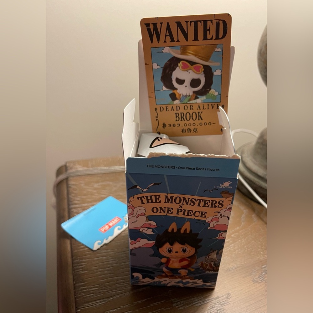 Authentic Pop Mart The Monsters X One Piece Series Brook Figure